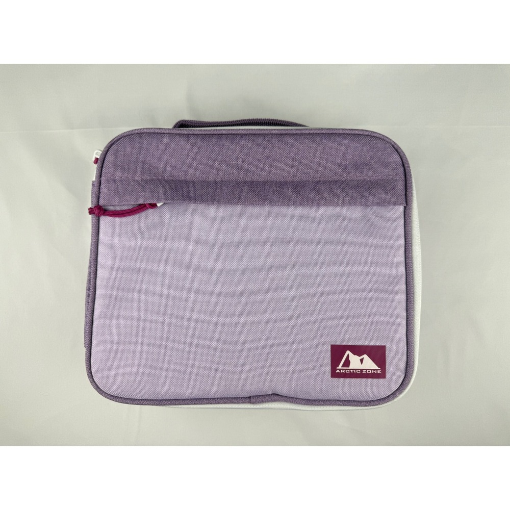 Arctic Zone Insulated Lunch Box Purple Lavender Zippered Bag
